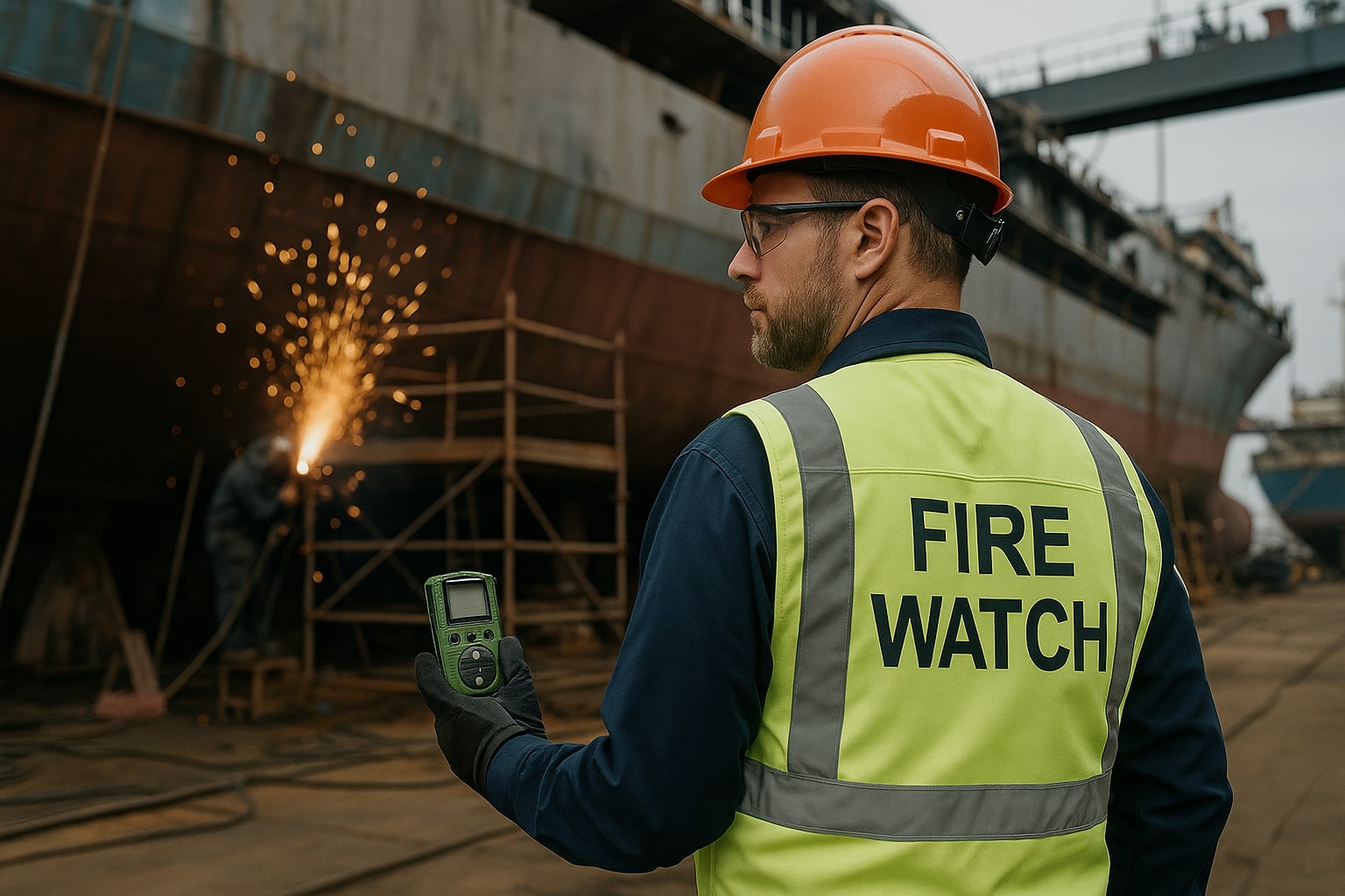 Brandwachten & brandbeveiliging bij scheepsbouw en overslag